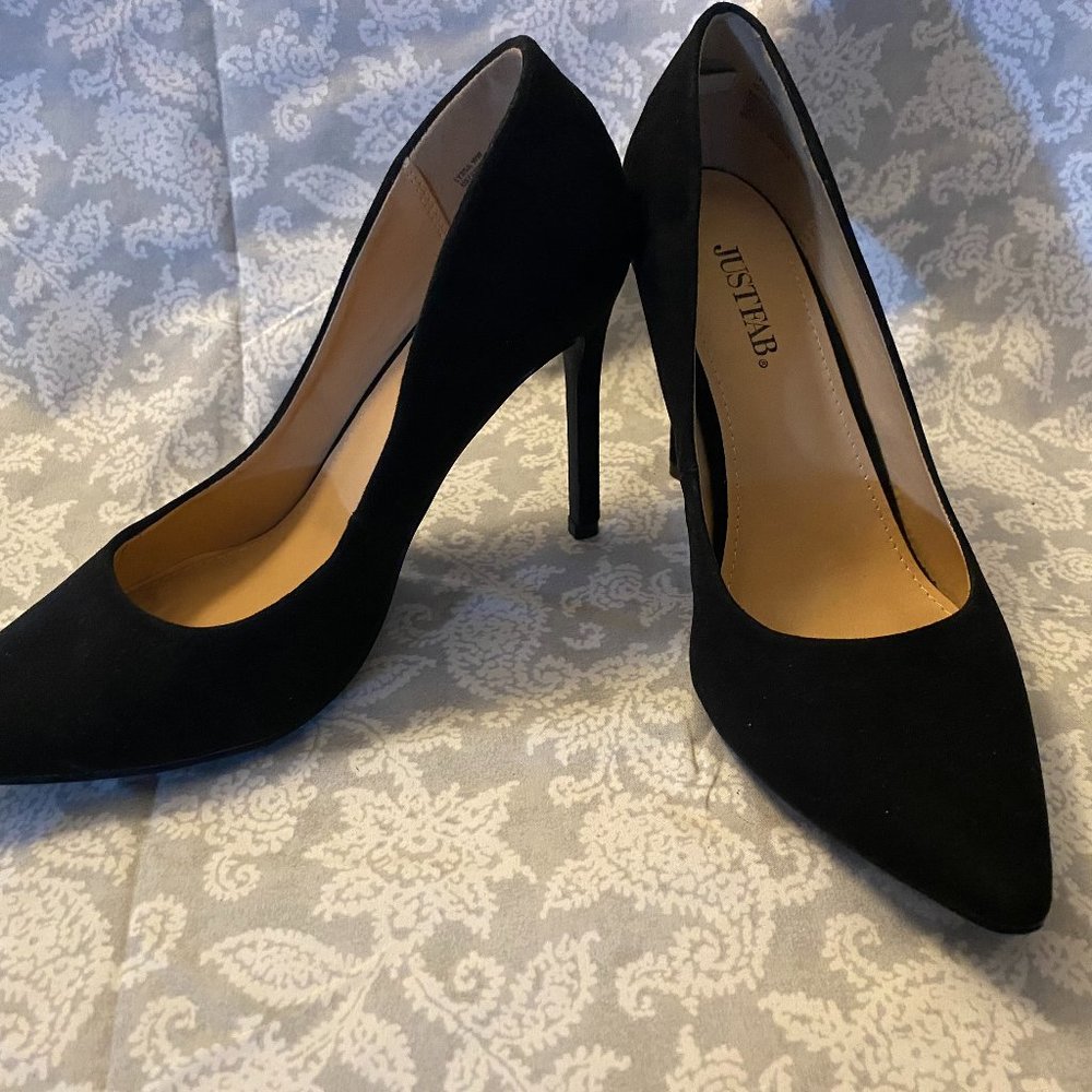 Just Fab Lyssa WW Black Size 7 Pumps